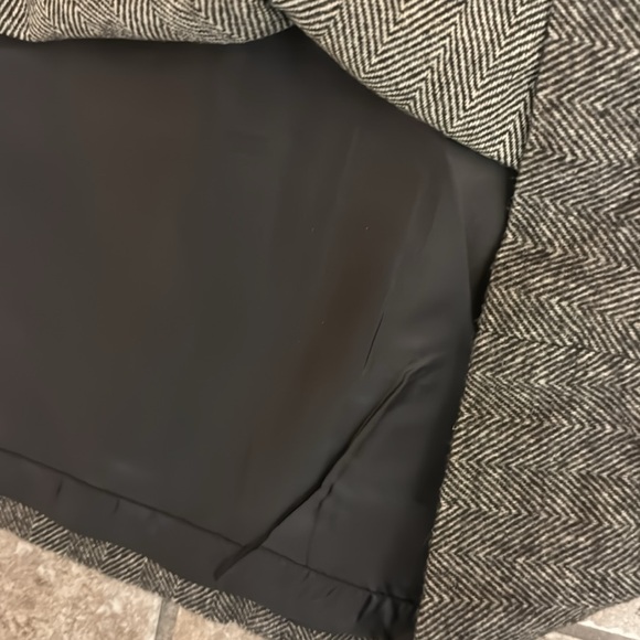 Banana Republic brown tan wool business casual fit flare pleated skirt 12 - Picture 5 of 6